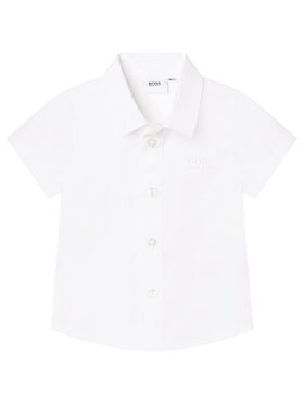 BOSS Boss Koszula J05929/10B Biały Slim Fit