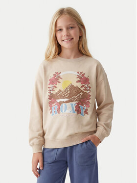 Roxy Roxy Світшот Morning Hike Brushed ERGFT04027 Бежевий Regular Fit