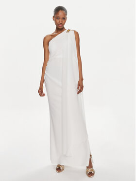 Rinascimento Rinascimento Sukienka wieczorowa CFC0117713003 Biały Regular Fit