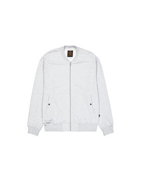 Alpha Industries Alpha Industries Kurtka bomber Studio Edition Fleece Bomber Jacket Szary Loose Fit