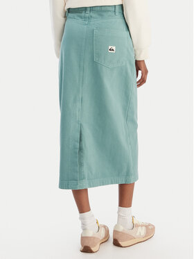 Quiksilver Quiksilver Jeans suknja Mason EQWWK03027 Tirkizna Regular Fit