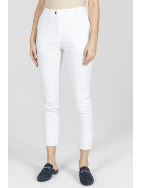 Deni Cler Milano Deni Cler Milano Spodnie materiałowe W-DC-5225-F2-G4-10-1 Biały Slim Fit