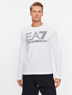 EA7 Emporio Armani EA7 Emporio Armani S dlouhým rukávem 6RPT04 PJFFZ 1100 Bílá Regular Fit