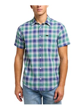 Lee Lee Camicia 112349961 Blu Regular Fit
