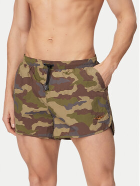 Aeronautica Militare Aeronautica Militare Плувни шорти 261BW0231UCT04312 Тъмнозелен Regular Fit