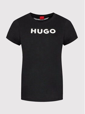 Hugo Majica 50473813 Črna Slim Fit