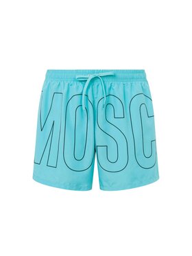 MOSCHINO MOSCHINO Pantaloncini costume - Moschino - light logo Turchese Regular Fit