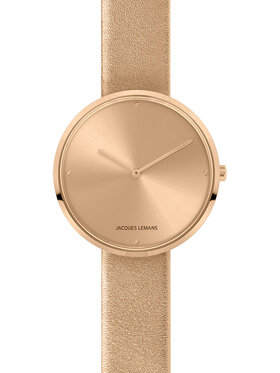 Jacques Lemans Jacques Lemans Zegarek Jacques Lemans Design 1-2056I Różowe złoto