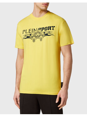 Plein Sport Plein Sport T-Shirt 1059 Żółty Regular Fit