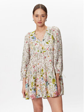 REPLAY Replay Sukienka codzienna W9033.000.73974 Écru Regular Fit