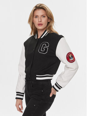 Guess Guess Kurtka bomber W4RL56 KCD20 Czarny Relaxed Fit