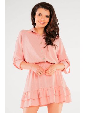 Awama Awama Spódnica A426 Różowy Basic Fit