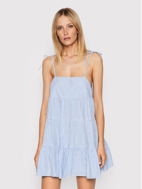 Seafolly Seafolly Sommerkleid Henley 54705-DR Blau Relaxed Fit