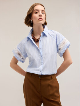 Motivi Motivi Koszula 5245Q000815N0R4 Turkusowy Regular Fit