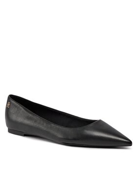 Tommy Hilfiger Tommy Hilfiger Балеринки Essential Pointed Ballerina FW0FW07863 Черен