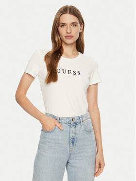 Guess Guess T-Shirt O5RI01 KBBU1 Λευκό Slim Fit