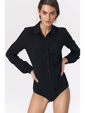 NIFE NIFE Bluzka Bluzka Czarny Classic Fit