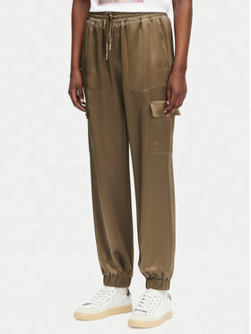 Guess Guess Pantaloni di tessuto W5GB08 WG7C0 Marrone Slim Fit
