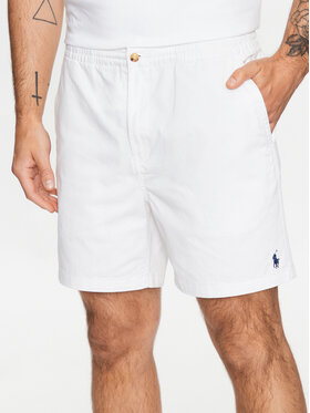 Polo Ralph Lauren Polo Ralph Lauren Шорти от плат 710644995042 Бял Regular Fit