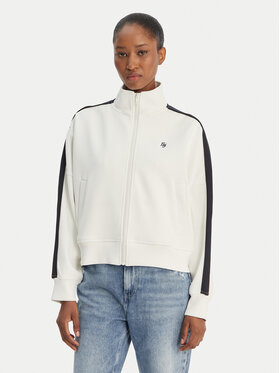 Guess Jeans Guess Jeans Majica dugih rukava W6GQZ3 KB212 Bijela Relaxed Fit