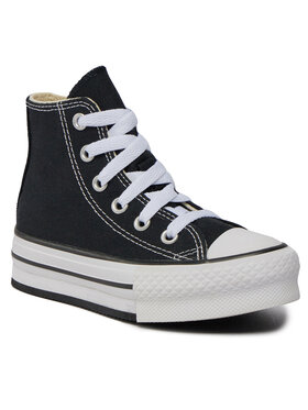 Converse Converse Plátenky Chuck Taylor All Star Lift Platform High Top Little Kids 372859C Čierna