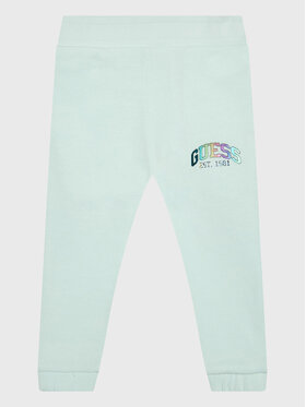 Guess Guess Donji dio trenerke K3RQ11 KA6R0 Zelena Regular Fit