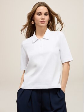 Oltre Oltre T-Shirt G067J004287N011 Biały Regular Fit