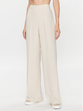 MAX&Co. MAX&Co. Текстилни панталони Nantes 41340423 Бежов Relaxed Fit