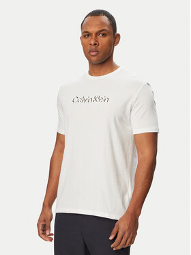 Calvin Klein Calvin Klein T-krekls SS 30s EU LV04LG809G Balts Slim Fit