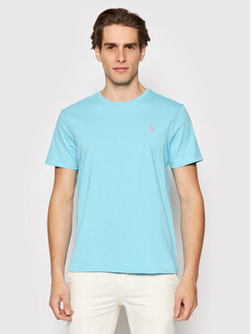 Polo Ralph Lauren Polo Ralph Lauren T-Shirt 710671438216 Niebieski Slim Fit