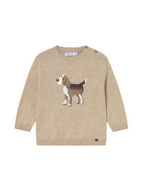 Mayoral Mayoral Sweter 2343 Beżowy Regular Fit