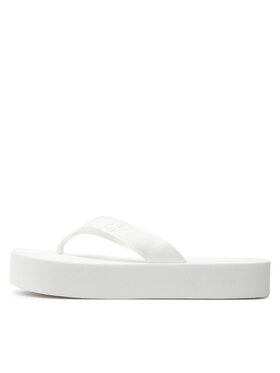 Calvin Klein Jeans Japonke Flatform Flipflop Jelly YW0YW01398 Bela