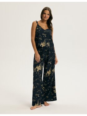 Esotiq Esotiq Piżama 43925 Granatowy Regular Fit