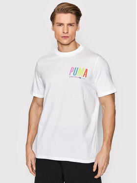 Puma Puma T-shirt Graphic 533623 Bijela Regular Fit