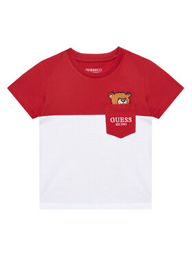 Guess Guess T-Shirt N5YI11 K8HM4 Czerwony Regular Fit