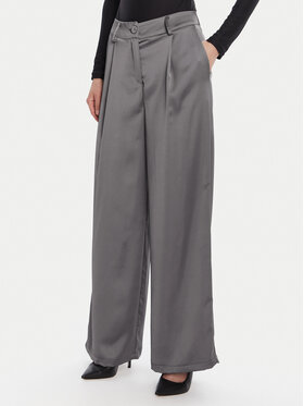 Rinascimento Rinascimento Панталони тип палацо CFC0124993003 Сив Wide Leg