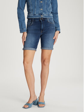 Cross Jeans Cross Jeans Szorty jeansowe A 619-010 Niebieski
