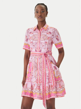 Hale Bob Hale Bob Літня сукня with linen Aula 61SG670A Рожевий Regular Fit