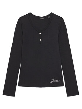 Guess Guess Блузка J5YP02 KBCO2 Чорний Regular Fit