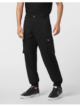 PHILIPP PLEIN PHILIPP PLEIN Cargo kalhoty 26125 Černá Cargo Fit