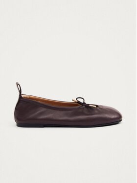ALOHAS ALOHAS Baleriny Rosalind Brown Leather Ballet Flats Brązowy