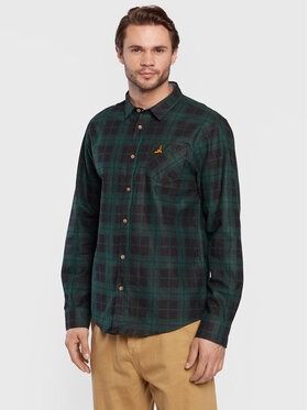 Brave Soul Brave Soul Koszula MSH-273PALKIA Zielony Regular Fit