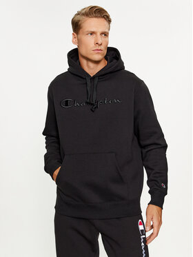 Champion Champion Mikina Hooded Sweatshirt 219061 Čierna Regular Fit