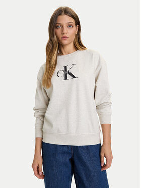 Calvin Klein Jeans Calvin Klein Jeans Felpa Monologo LV047B234G Grigio Relaxed Fit