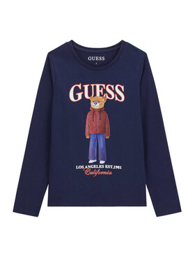 Guess Guess Blúzka J6BI12 K5793 Tmavomodrá Regular Fit