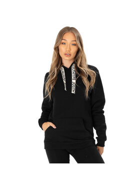 HYPE HYPE Bluza Justhype Drawcord Hoodie Czarny Regular Fit