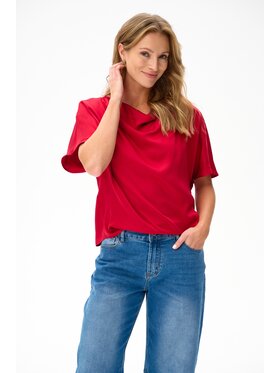 blue shadow blue shadow Bluzka Neri 2 Czerwony Regular Fit