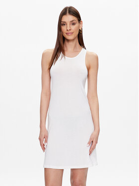 Calvin Klein Swimwear Calvin Klein Swimwear Φόρεμα παραλίας KW0KW02145 Λευκό Slim Fit