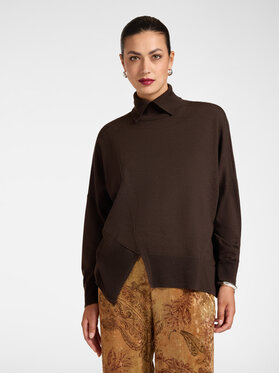 Elena Mirò Elena Mirò Sweter M113Z000880N032 Brązowy Over Fit