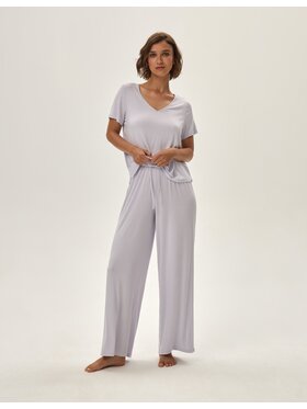 Esotiq Esotiq Piżama 42062 Szary Regular Fit